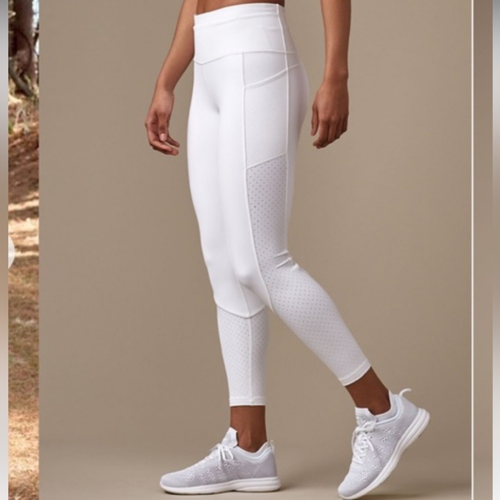 Lululemon White Mind Over Miles Leggings